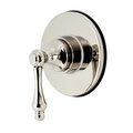 Kingston Brass KS3036AL Single-Handle Three-Way Diverter Valve with Trim Kit, Polished Nickel KS3036AL